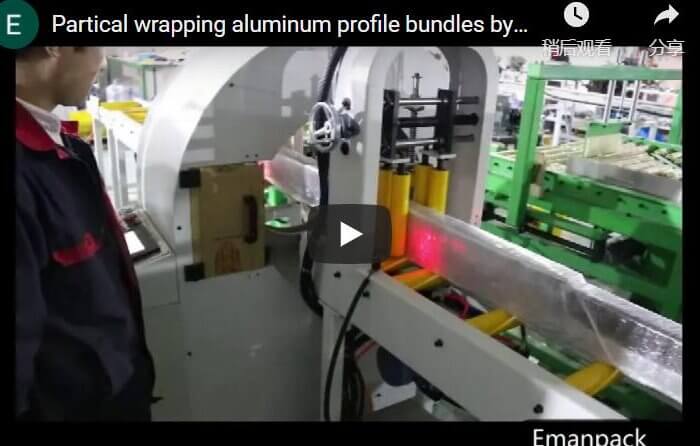 partial wrapping by orbital wrapper machine