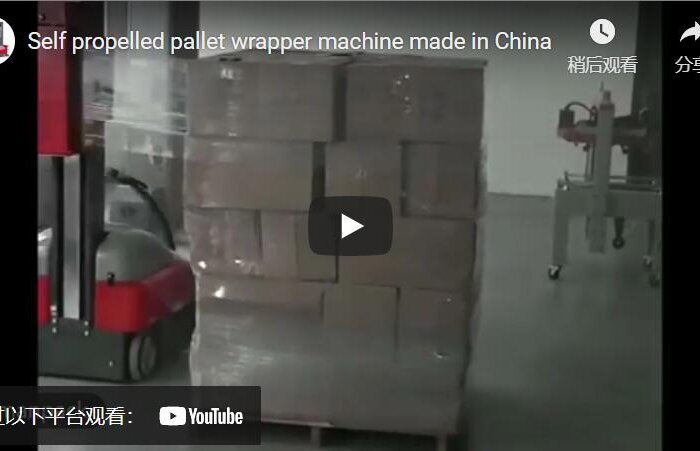 robot pallet packer for wrapping big skid and pallets