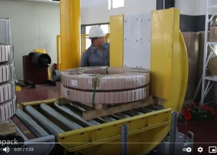 inline coil upender machine tilt slit coils