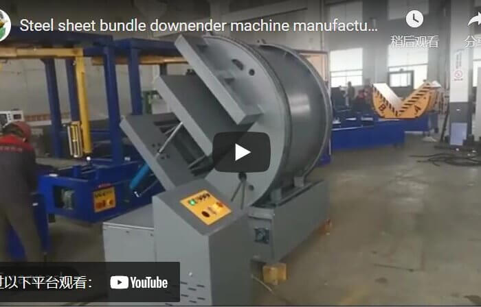 steel sheet up-ending machine