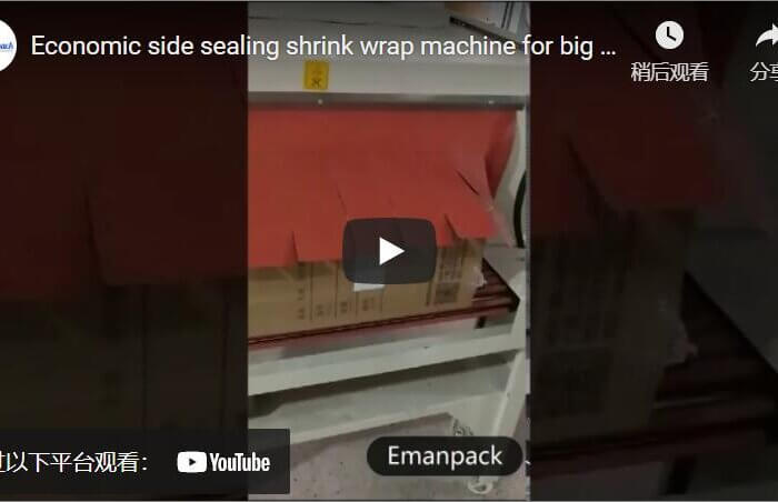 Economical side sealing shrink wrapping machine