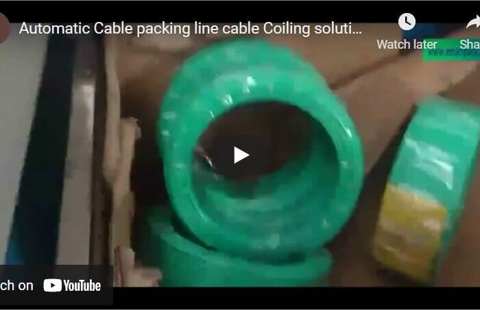 Automatic Cable packing line cable Coiling solution with Wrapping Machine