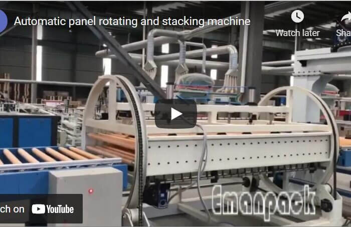 The automated inline panel and bundle flipper, improve the working efficiency and capability.
