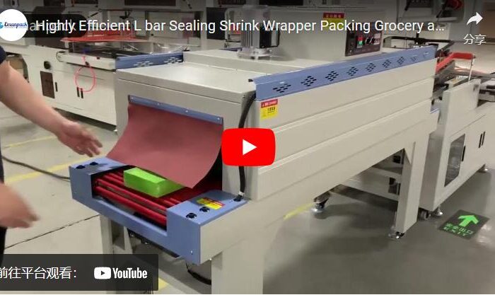 Highly Efficient L bar Sealing Shrink Wrapper Packing Grocery and Boxes